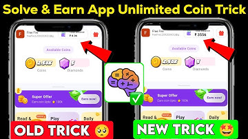 Solve & Earn App Unlimited Coins Trick | Solve & Earn App Se Coins Kaise Kamaye | Solve & Earn Trick