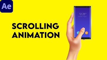 Creating Mobile Scrolling Animation in After Effects.