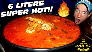SPICY JUMBO JJAMPPONG KOREAN SOUP CHALLENGE (Real Eating Speed) | UNDEFEATED | 5000 CZK CASH PRIZE!!