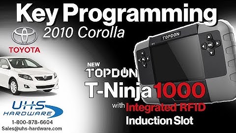 2010 Toyota Corolla Key Programming using T-Ninja 1000 Programmer
