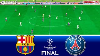 FIFA 23 - Barcelona vs PSG - Champions League 2023\/2024 Final | Lewandowski vs Mbappe | PC Gameplay