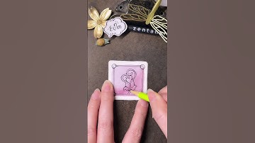 Zentangle Pattern Tangle #HOLLISROSE 禪繞畫入門 禪繞圖樣 (N.2033) how to draw by Eva Wu #bijou #shorts