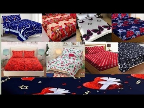 New bed sheet collection 2022//Cotton printed bed sheet set