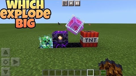 explode experiment in Minecraft.charged creeper + respawn anchor + end crystal + tnt.