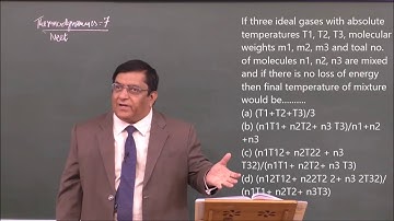 NEET-26 Thermodynamics-2, Pradeep Kshetrapal channel