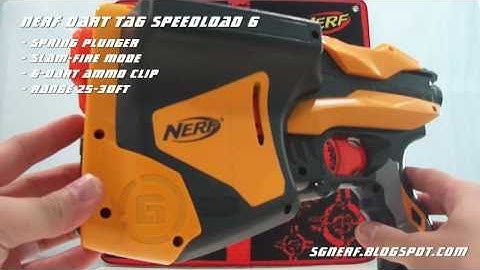Nerf Dart Tag Speedload 6 - Demo & Test Fire