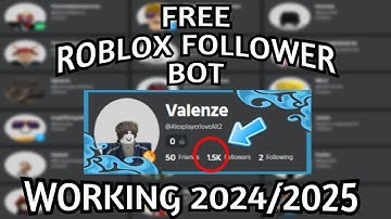 Roblox Bot Followers Tutorial.