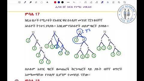 Chapter 1 - Whole Numbers | ምዕራፍ 1፡ ሙሉ ቁጥሮች  | Lesson 23: በብቸኛ ቁጥሮች መተንተን - part-2