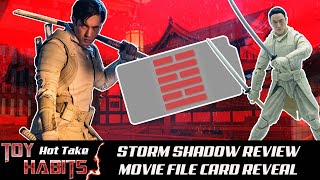 Storm Shadow GI Joe Classified Series Snake Eyes Origins Figure Review + Custom Movie File Card