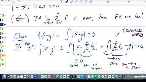 [ Lecture ] L1 is complete and the monotone convergence theorem for integrals | Intro to Analysis