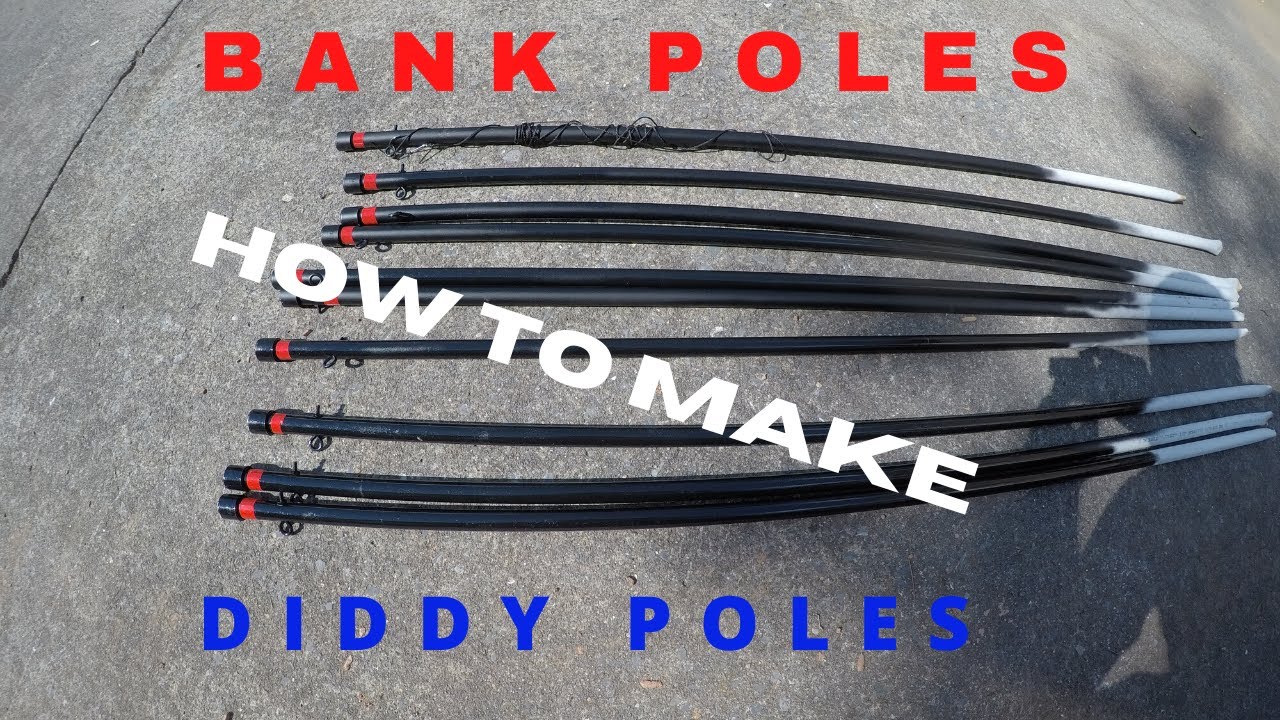 How To Make Bank (Diddy) Poles  Cheap & Easy Way Of Catching More