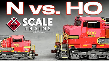 HO vs  N Scale ScaleTrains Rivet Counter C44-9W