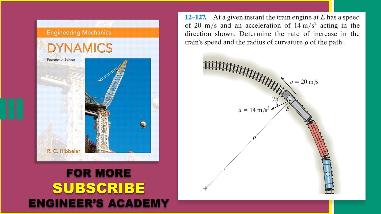 12-127, Curvilinear Motion, Engineering Dynamics Hibbeler 14th Edition