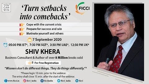 Turn Setbacks into Comebacks by Mr Shiv Khera