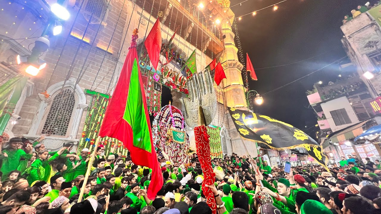 Live 8th Muharram in Ajmer Sharif 1st Sawari Taaziya Imam Hussain a.s | Aisa Manzar nahi dekha hoga