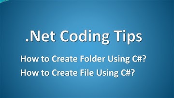 How to create folder and file using C# | File creation using CSharp