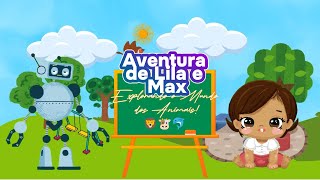 Aventura de Lila e Max: Explorando o Mundo dos Animais! 🦁🐮🐬