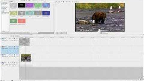 Vegas Simple Scrolling text with ticker background