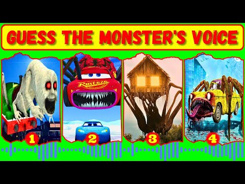 💥 Guess Monster Voice! Cursed Percy, Mcqueen Eater, House Head, Car Eater Reaction Coffin Dance