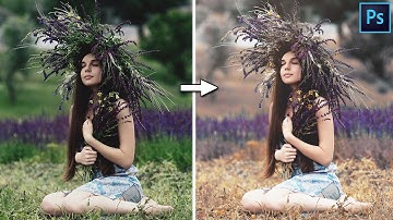 Soft Brown Colour Grading - Photoshop Tutorial