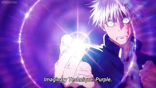 Gojo - Imaginary Technique : Purple | Gojo vs Toji final battle | Jujutsu Kaisen season 2 episode 4 screenshot 3