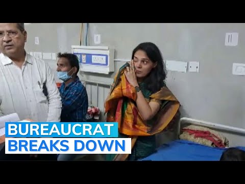 IAS Officer In Tears Seeing Child Injured In Lakhimpur Kheri Accident