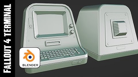 BLENDER: FALLOUT 4 TERMINAL (MODELING 2)