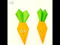 Origami Carrots 🥕 | Paper Carrot | Shorts | Diary Of Origami