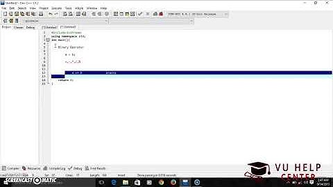 Cs201 Short Lecture 08 Binary Operators in C++ in Urdu Hindi  Bu Usman Rajput  YouTube
