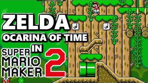 Deku Tree dungeon from OoT in Super Mario Maker 2