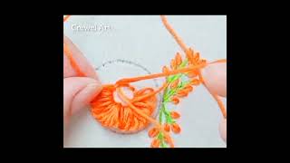 Super gorgeous Blanket Stitch Flower Embroidery | hand embroidery Stitches video | Embroidery design