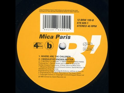 Mica Paris - Should've Known Better