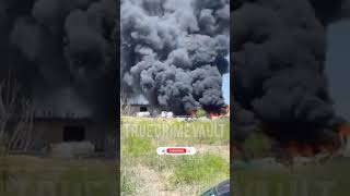 400 GALLONS OF FUEL! 😱 Massive Semi-Trailer Explosion in San Antonio 🚨