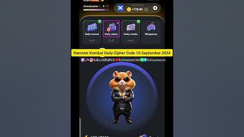 Hamster Kombat Daily Cipher Code 10 September 2024