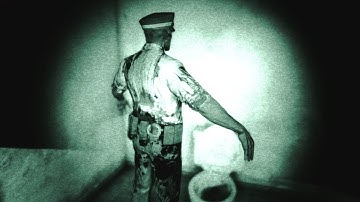 Outlast - T-Pose Security Guard In Toilet…?