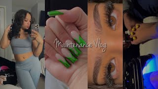 Maintenance Week Vlog | Lashes, Hair, Nails, Eyebrows, Toes, etc