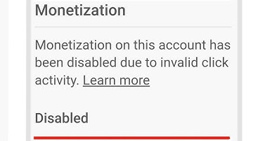 Monetization on this account has been disabled due to invalid click activity