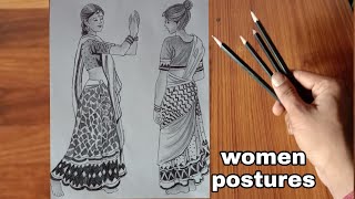 to draw female poses l female body drawing reference