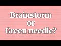 Brainstorm or green needle the new yanny or laurel