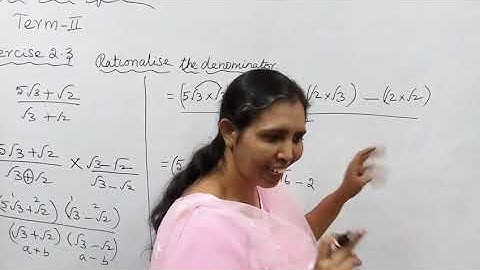 Rationalize  the denominator| in tamil 9th std