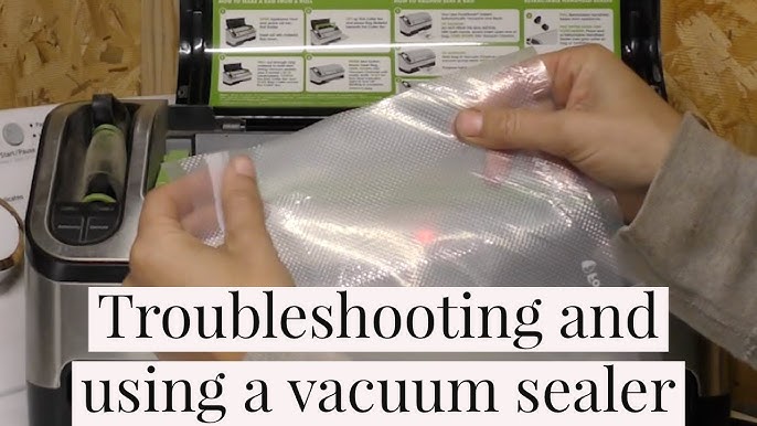 Why is My Vacuum Sealer Not Vacuuming