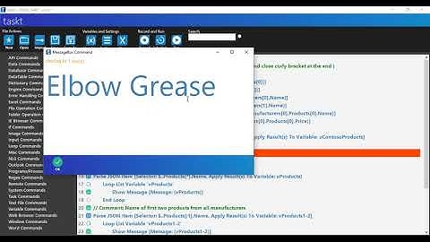 taskt rpa - JSON Part 1 {parse json item}