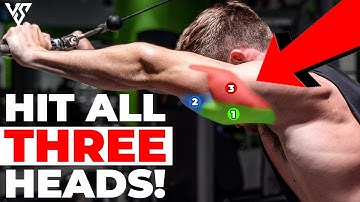 Full Tricep Workout for MASSIVE Arms (HIT ALL 3 HEADS!) | V SHRED