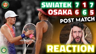 Swiatek SURVIVES against Osaka! | Roland Garros 2024 | Post Match Reaction