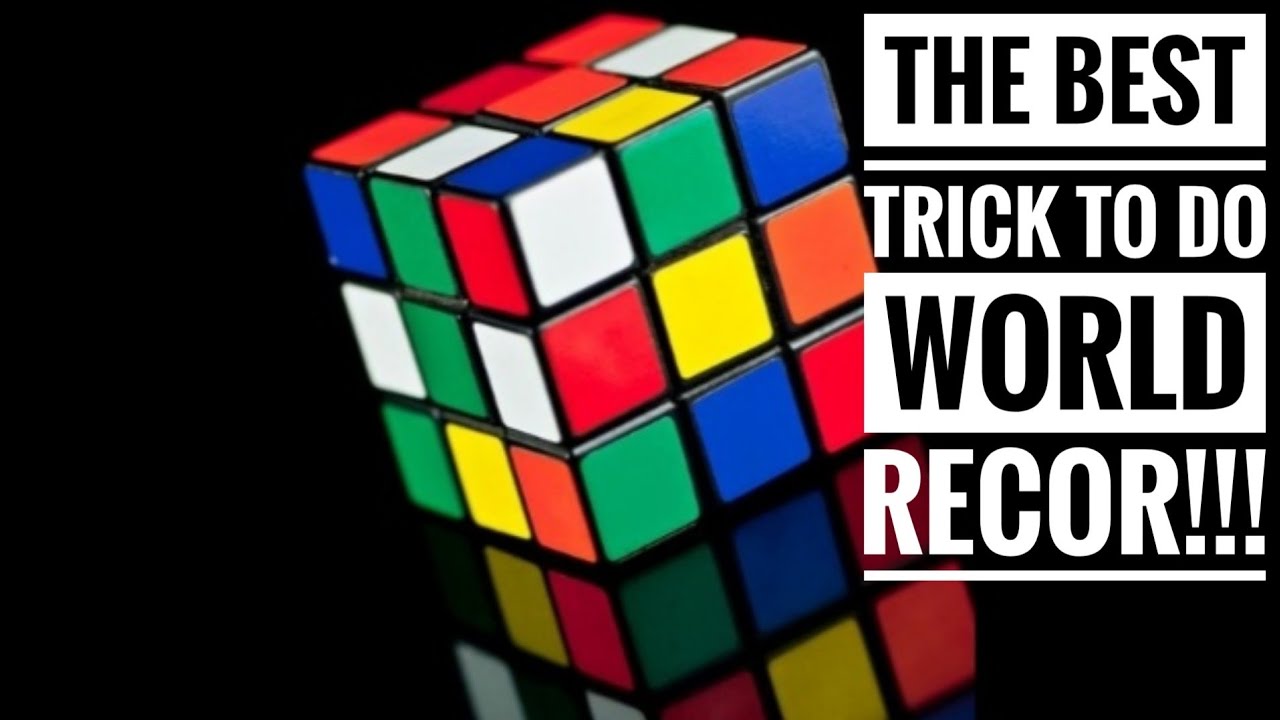 World record with a Rubik cube!!! - YouTube