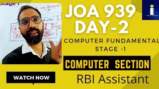 Day1,Computer Fundamental, JOA IT, RBI Assistant | Basics Computer Concept |JOA IT Preparation