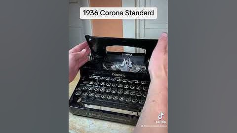 How to use all functions on a 1936 Corona Standard antique portable typewriter