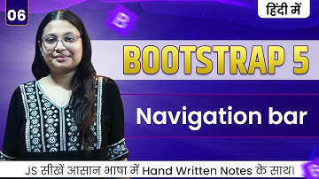 Lecture 6 – Bootstrap Navbar & Navigation Components | Responsive Menu Design | Debug with Nitu