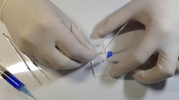 Applying PDMS connectors