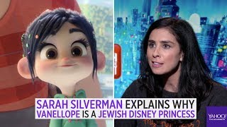 Sarah silverman makes the case that character she voices, vanellope
von schweetz, in 'wreck-it ralph' and 'ralph breaks internet' is
jewish, like her...
